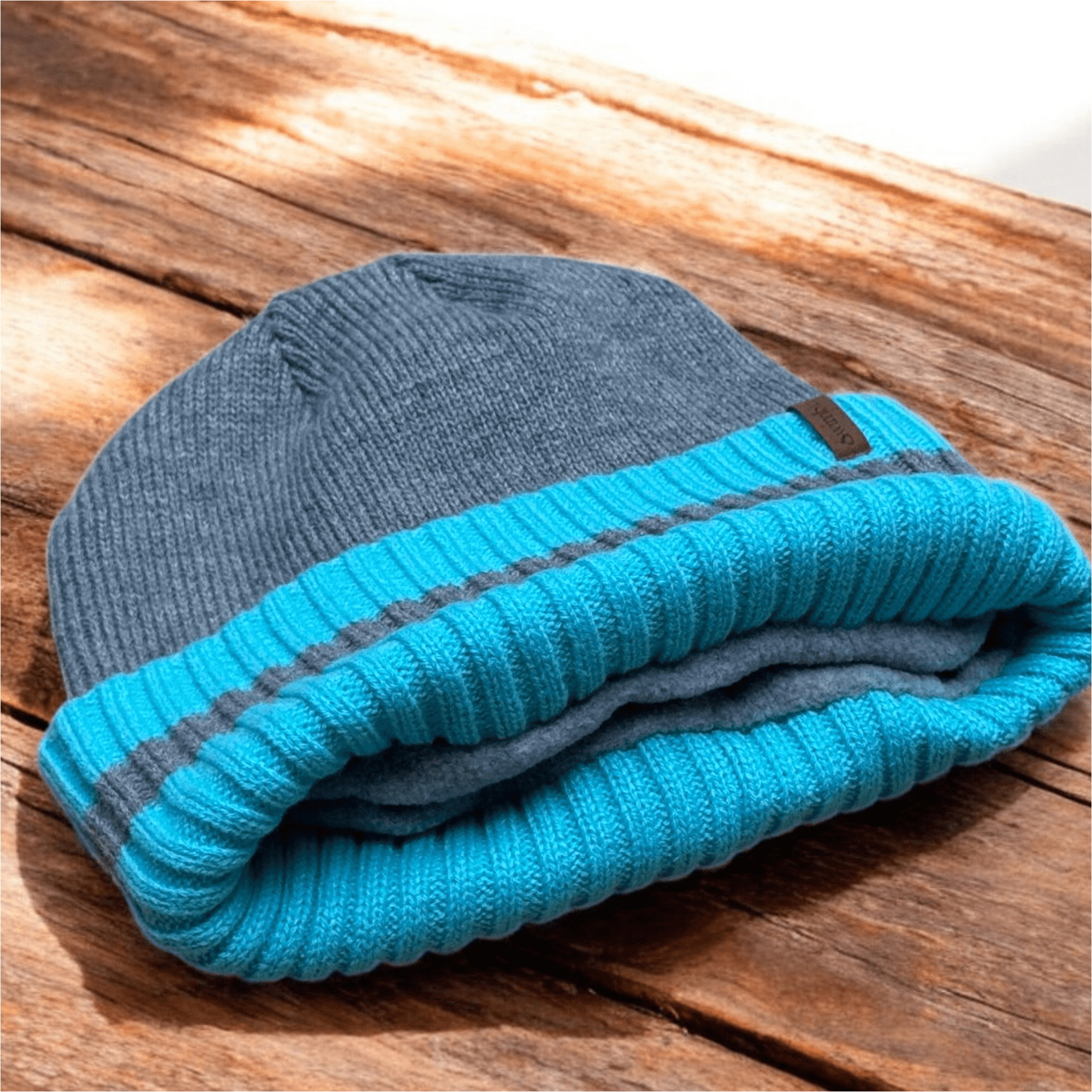 2026 Swimbler Cuff Beanie 45-86CJ-NGGK - Turqouise Grey